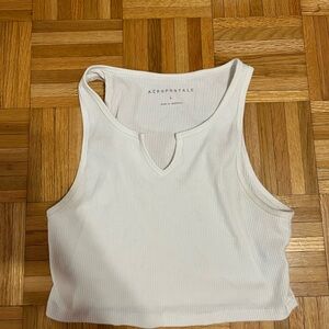 Aeropostale white Sleeveless Crop Tank